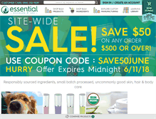 Tablet Screenshot of essentialwholesale.com